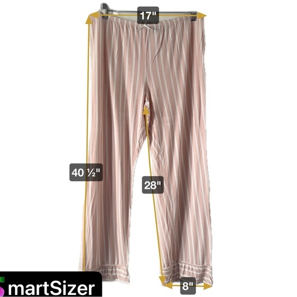 DIP Womens Medium Pink Stripe Lounge Set Oversize Hoodie Soft Cozy Athleisure - Picture 15 of 16